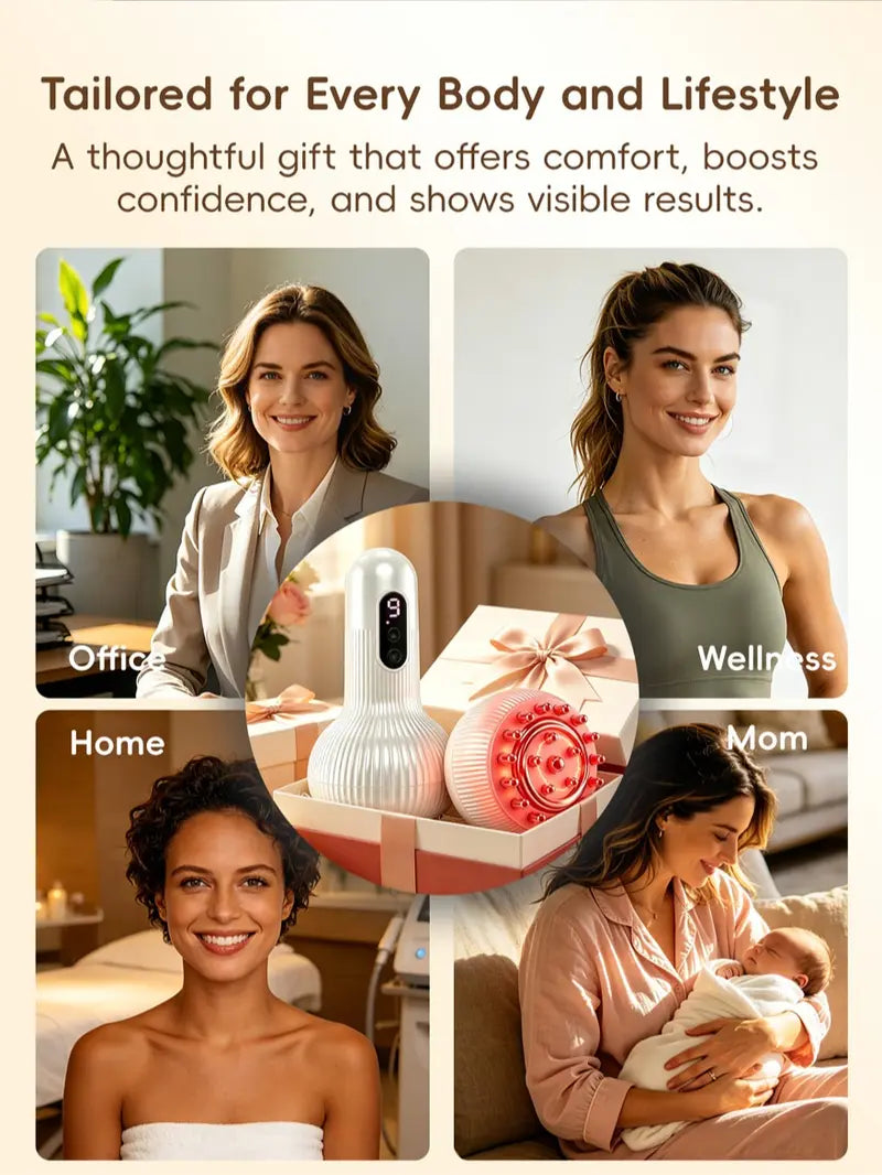 Brosse de massage électrique pour les méridiens et appareil de ventouses intelligent avec fonction chauffante