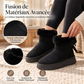 Bottes de neige à plateforme mi-mollet pour femmes