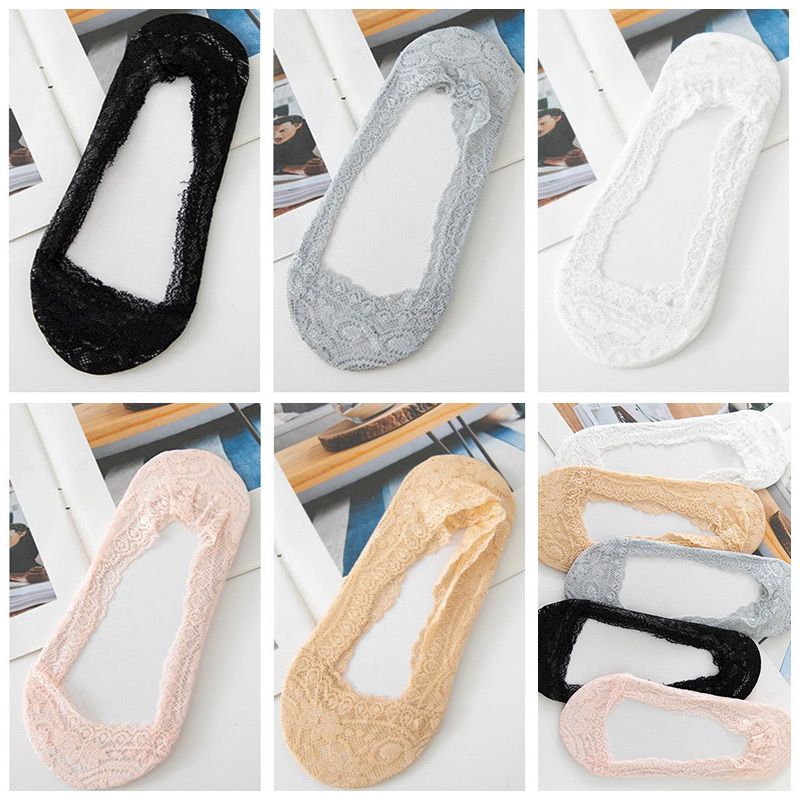(🎁Vente chaude du Nouvel An 2025🎁)🧦 Chaussettes Délicates Antidérapantes en Dentelle pour Femmes