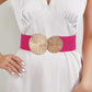 ✨Women's Vintage Gold Buckle High Elastic Belt💫Adjustable Waistband for Dresses, Skirts & Pants with Timeless Design🌟