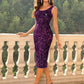 💖DERNIER JOUR DE SOLDES 50 % DE RÉDUCTION💃Robe de soirée sans manches à col rond et paillettes pour femme