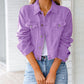 Veste en jean aux couleurs vives
