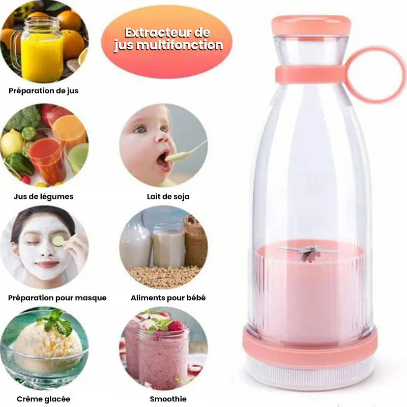 🍃Vente directe d'usine🍃 Extracteur de Jus Portable Best-Seller | 🌟 Savourez du jus frais à tout moment, partout !