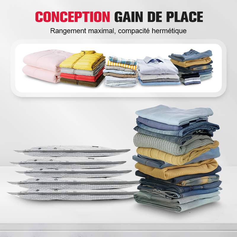🧳✨ Ensemble Sacs Rangement Sous Vide 2026 UPGRADE | Voyage + Pompe Portable | Qualité Supérieure 💎