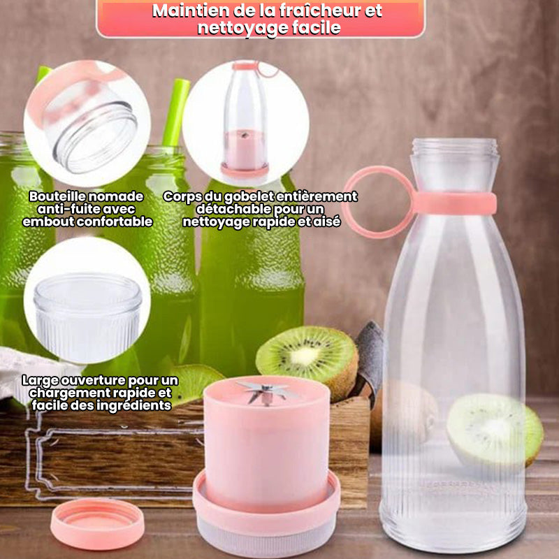 🍃Vente directe d'usine🍃 Extracteur de Jus Portable Best-Seller | 🌟 Savourez du jus frais à tout moment, partout !