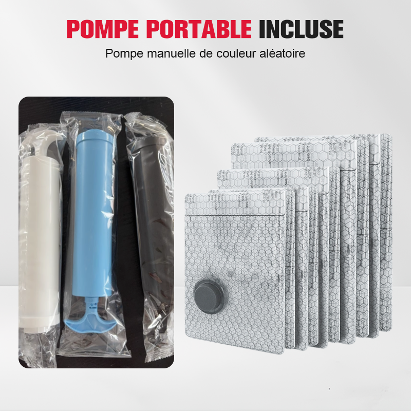 🧳✨ Ensemble Sacs Rangement Sous Vide 2026 UPGRADE | Voyage + Pompe Portable | Qualité Supérieure 💎