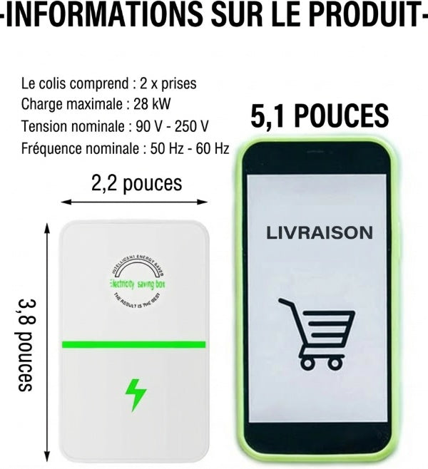 💥Boîtier d'économie d'électricité pour la maison : dites adieu à vos soucis de batterie