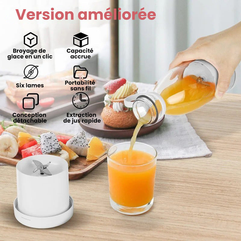🍃Vente directe d'usine🍃 Extracteur de Jus Portable Best-Seller | 🌟 Savourez du jus frais à tout moment, partout !