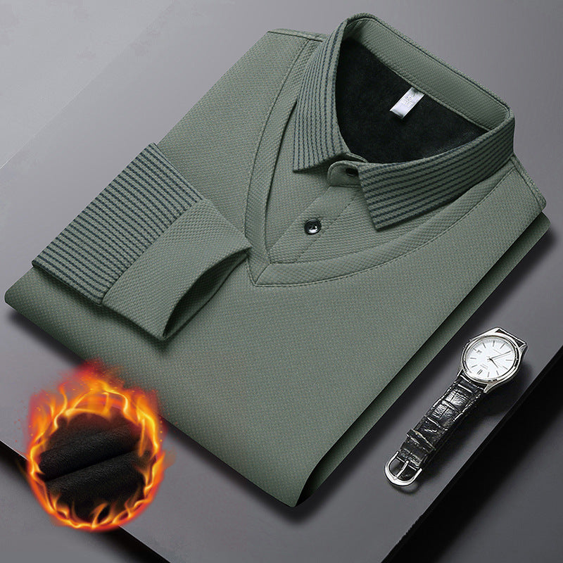 🔥49% DE RÉDUCTION ! 🍂 Chemise à Col Rayé 2 Pièces - Style Automne/Hiver en Coton Respirant et Confortable 👔📦