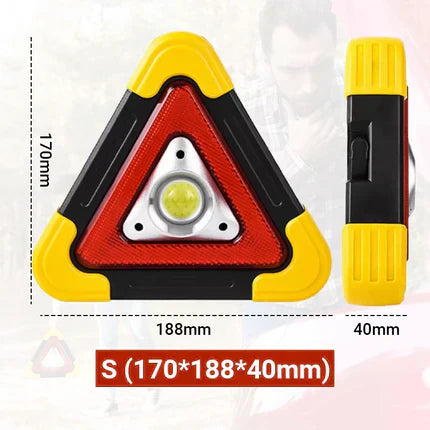 🚗Grande promotion - 50% de réduction🆘3-EN-1 Lampe de Signalisation d'Urgence Solaire Triangulaire pour le Bord de Route✨