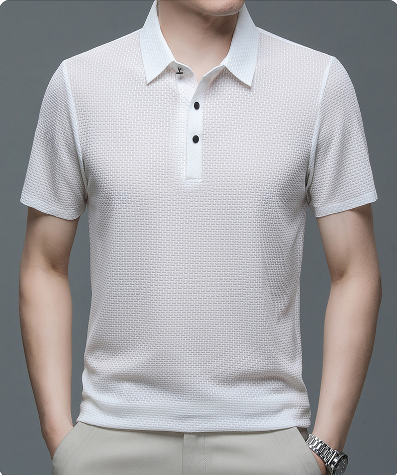 ✨ Chemise Homme en Soie Glacée - Texture Luxueuse et Respirante pour Événements Élégants ou Quotidien 🎩🔥