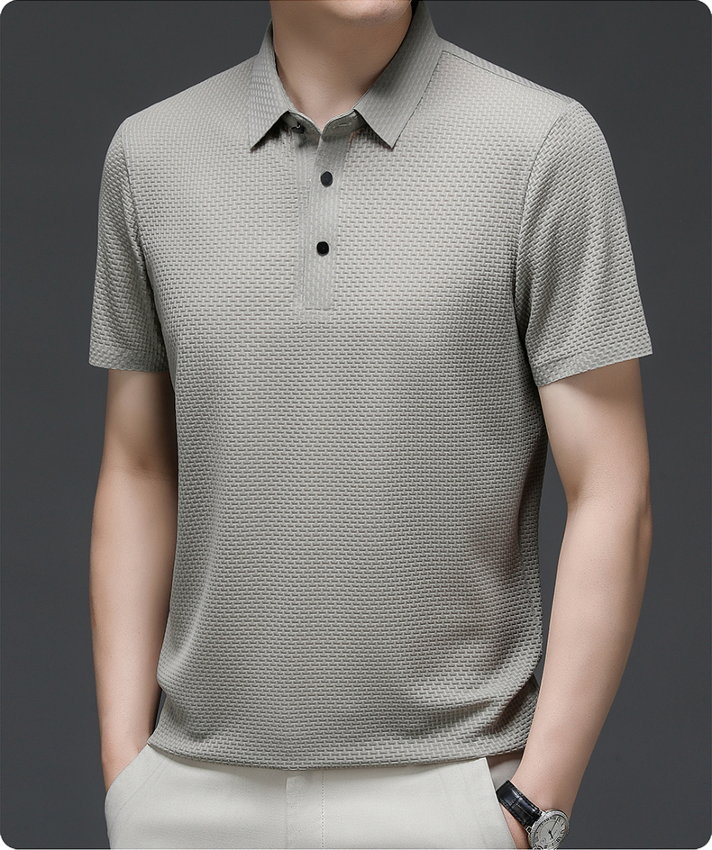 ✨ Chemise Homme en Soie Glacée - Texture Luxueuse et Respirante pour Événements Élégants ou Quotidien 🎩🔥