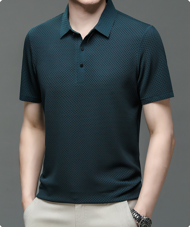 ✨ Chemise Homme en Soie Glacée - Texture Luxueuse et Respirante pour Événements Élégants ou Quotidien 🎩🔥