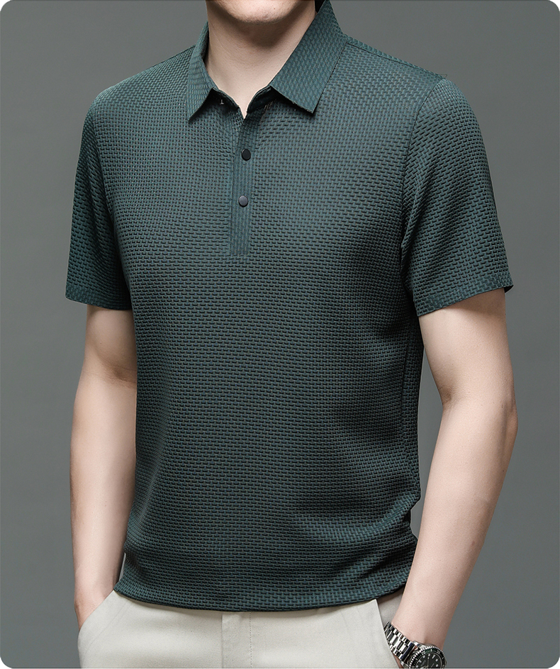✨ Chemise Homme en Soie Glacée - Texture Luxueuse et Respirante pour Événements Élégants ou Quotidien 🎩🔥