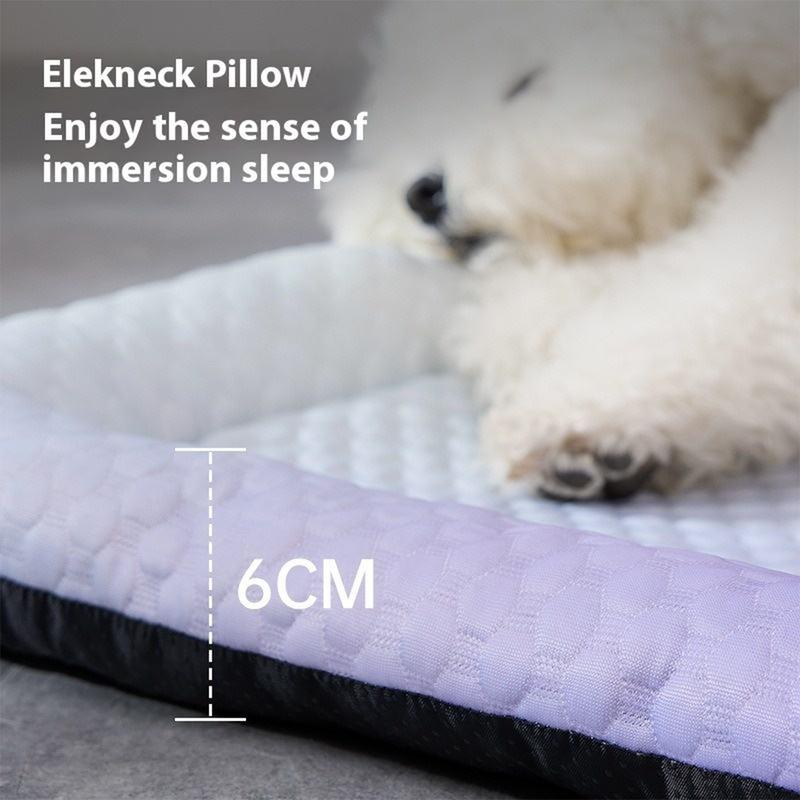 🐾❄️ PROMO -50% ! Tapis Rafraîchissant Chien Chat « Ice Silk » – Technologie Absorption Chaleur Supérieure, Rembourrage PP Nuage, Antidérapant, Facile à Laver · 3 Coloris · S à XL ✨