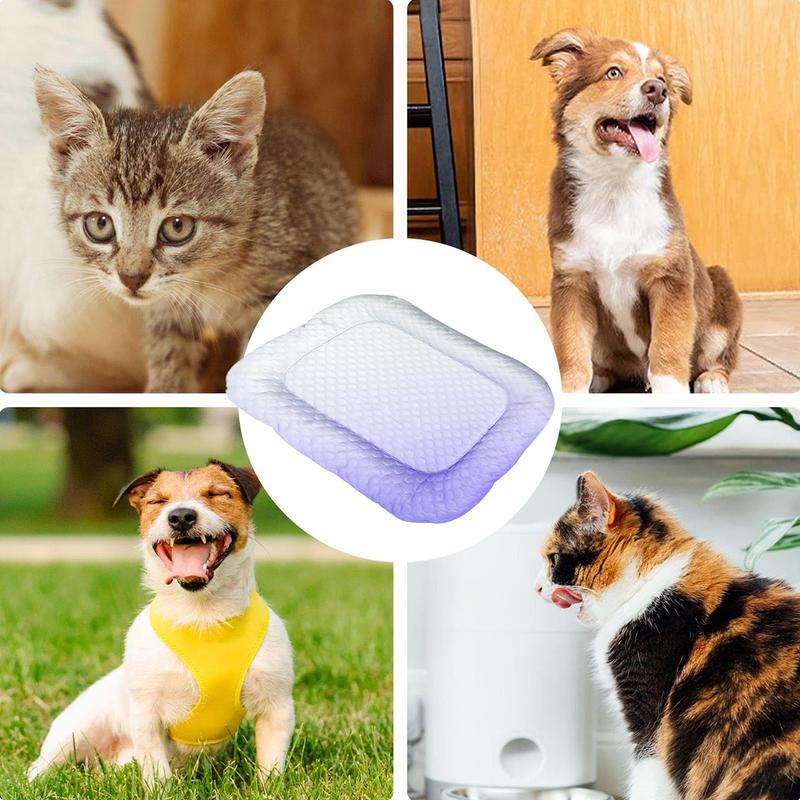 🐾❄️ PROMO -50% ! Tapis Rafraîchissant Chien Chat « Ice Silk » – Technologie Absorption Chaleur Supérieure, Rembourrage PP Nuage, Antidérapant, Facile à Laver · 3 Coloris · S à XL ✨