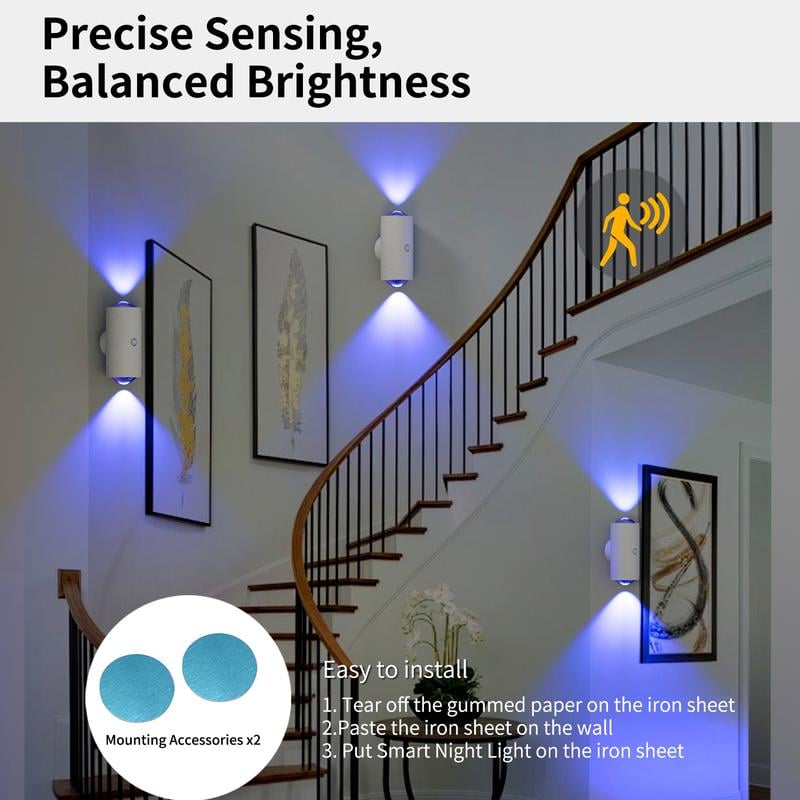 💎 ACHETEZ 3, OFFERT 1 ! 💎 Lampe d’Ambiance LED Rechargeable avec Capteur de Mouvement – Détection Intelligente, Éclairage RVB & Installation Magnétique