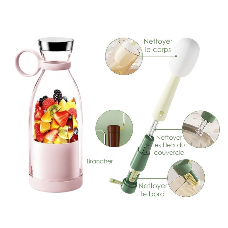 🍃Vente directe d'usine🍃 Extracteur de Jus Portable Best-Seller | 🌟 Savourez du jus frais à tout moment, partout !