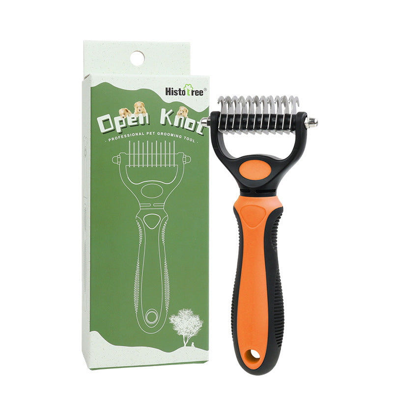 💐50% DE RÉDUCTION ! Peigne démêlage pour chiens/chats – Poils longs & courts efficace 🌀🐩【Stock Limité】