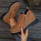 👢 Promo 50 % – Bottines tendance et confortables pour femmes, bout rond et zip 🌟
