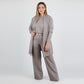 Ensemble 3 pièces élégant comprenant un cardigan long, un haut et un pantalon🔥LIVRAISON GRATUITE