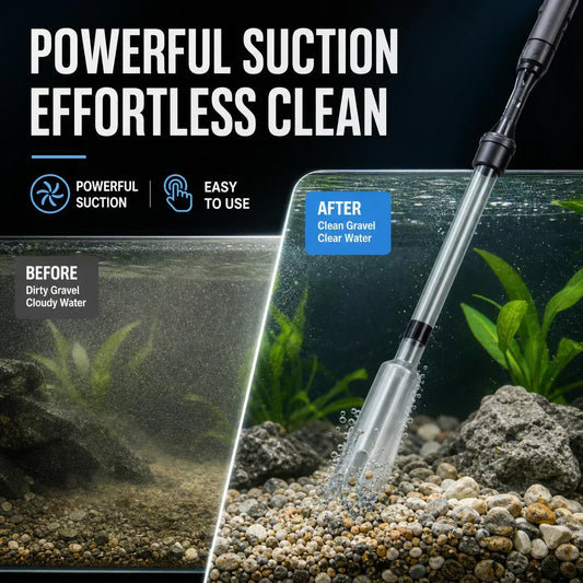 🔥Aspirateur de Fond Électrique pour Aquarium – Nettoie le Gravier & Renouvelle l’Eau en Même Temps !