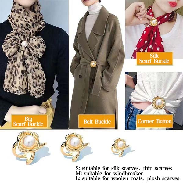 ✨ Boucle élégante pour manteau et écharpe (Remise 50%) – L’élégance au bout des doigts !