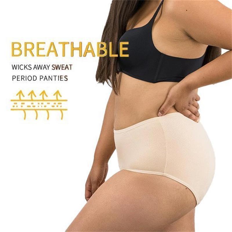 🎉🤰 Culotte Anti-Fuites Haute Taille 2026 – Absorbante, Lavable, Écologique (Taille Haute, 3 Couches)