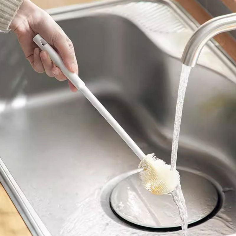 Brosse à long manche 3 en 1 pour nettoyage de gobelets
