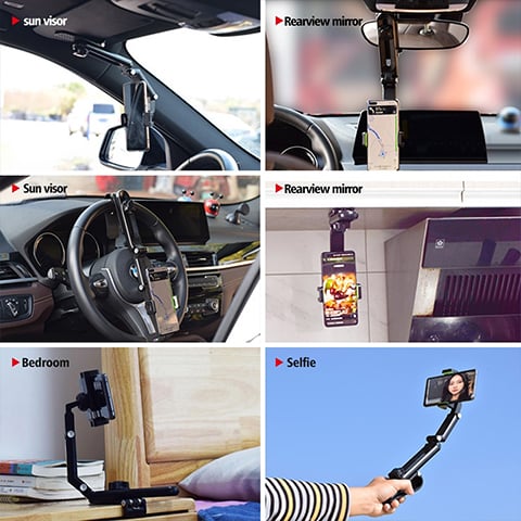 💥🔥Support multifonction 1080° pour téléphone portable dans la voiture