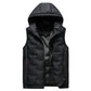 🍂 Easy Layering Comfort | Men's Hooded Front-Zip Insulated Vest