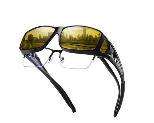 🕶️55% DE RÉDUCTION MAINTENANT🎅Lunettes de Conduite Nuit - Verres Polarisés & Anti-Reflets, Vision Claire et Sécurisée pour la Nuit ✨