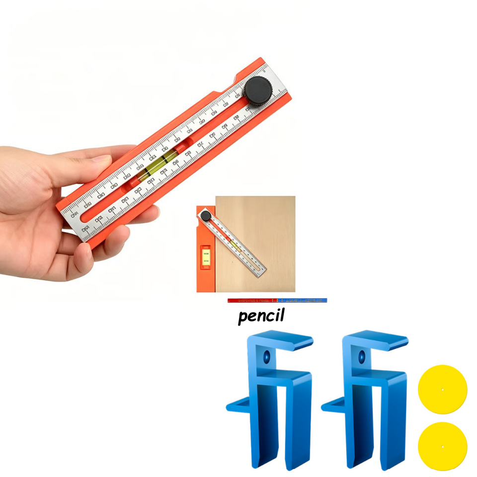📏 Règle à niveau multifonctionnelle pour le marquage🔥