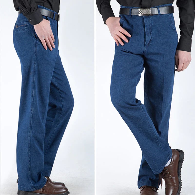 🔥 Hot Sales -50% OFF🔥 Jeans taille haute à coupe droite pour hommes