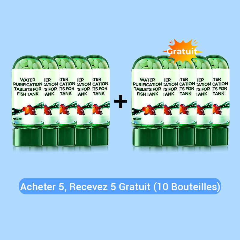 💎 1 ACHETÉS, 1 GRATUITS ! 💎 Comprimés Nettoyant Aquarium Multi-fonctions 2026 – Eau Cristalline en Minutes, Sûrs pour Poissons & Plantes