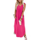 📢🌞 Subvention limitée en été-50% de réduction 🌷 Robes d'été Robe Maxi Vacances Plage Robes de soleil avec poches