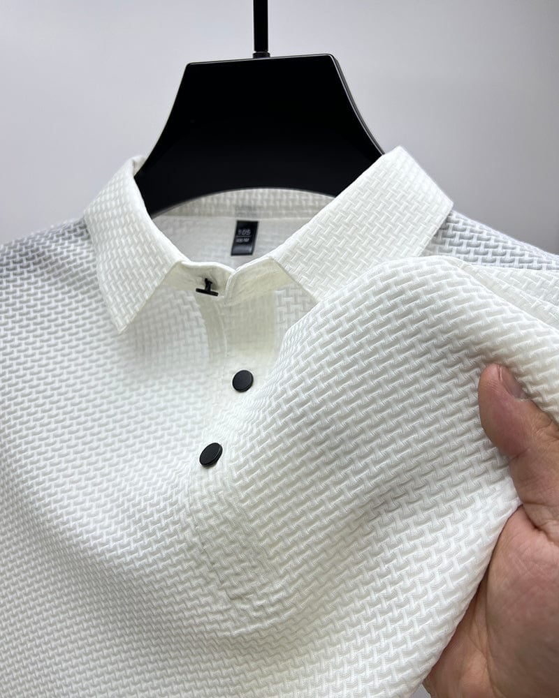 ✨ Chemise Homme en Soie Glacée - Texture Luxueuse et Respirante pour Événements Élégants ou Quotidien 🎩🔥