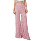 📢📢50 % DE RÉDUCTION !!🎅Pantalon large à paillettes pour femme avec taille élastique