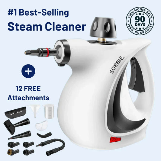 ⏳DERNIER JOUR DE SOLDES 50 % DE RÉDUCTION !!🔥Nettoyeur vapeur naturel multi-surfaces à main sous pression avec 12 accessoires