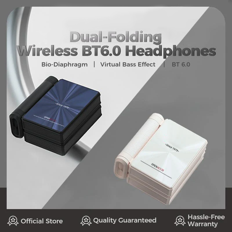 🎧 -50% ! Casque Audio Bluetooth Sans Fil ANC Actif – 🔥 Autonomie 145h Ultra-Longue, Bluetooth 6.0 Connexion Stable, IPX5 Étanche, Design Pliable Compact · Noir & Blanc · Offre Limitée ✈️✨