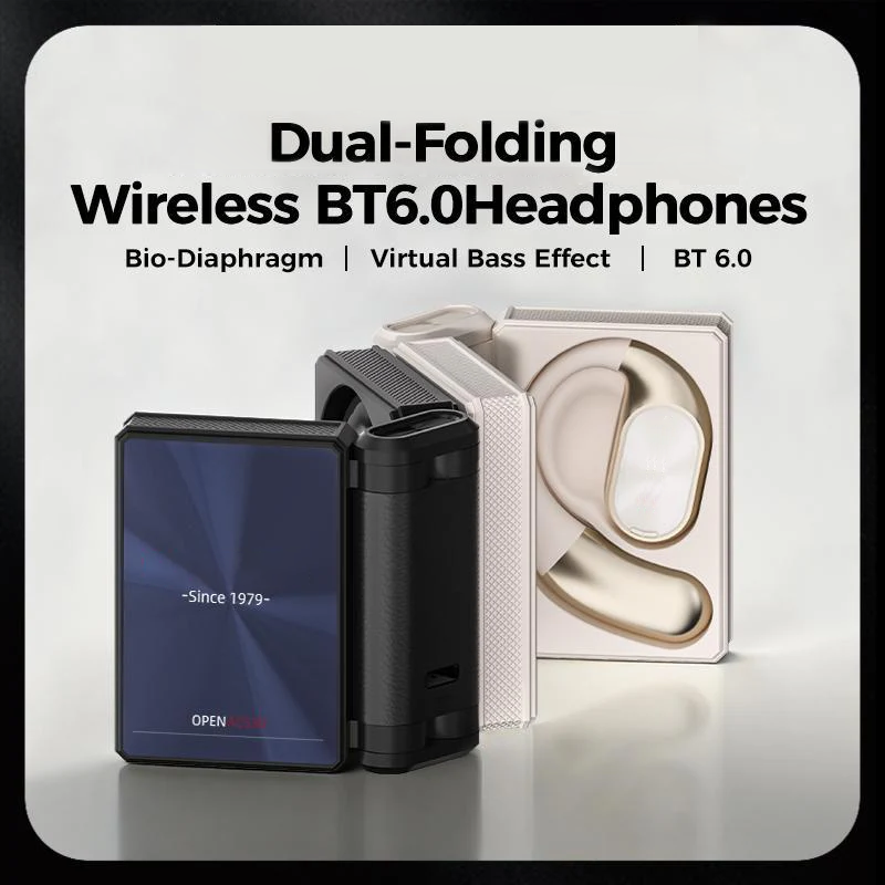 🎧 -50% ! Casque Audio Bluetooth Sans Fil ANC Actif – 🔥 Autonomie 145h Ultra-Longue, Bluetooth 6.0 Connexion Stable, IPX5 Étanche, Design Pliable Compact · Noir & Blanc · Offre Limitée ✈️✨