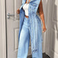 👗 50% DE RÉDUCTION! 👖 Robe Gilet en Jean Sans Manches Fente Haute – Coupe fluide, denim léger & style tendance – Parfaite pour l'été et les journées décontractées ☀️