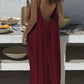📢📢50% DE RÉDUCTION ! 👗☀️ Robe Camisole Femme Élégante – Dos Nu, Cordon de Serrage & Coupe Longue pour un Été Chic et Frais ⚡