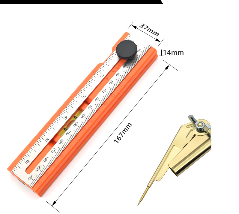 📏 Règle à niveau multifonctionnelle pour le marquage🔥