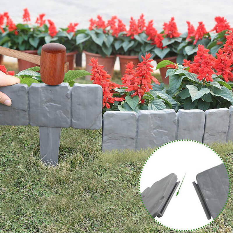 ⏰ OFFRE LIMITÉE : -50 % DE RÉDUCTION ! 🌿 Clôture de jardin en pierre reconstituée – Résiste aux intempéries, Durable & Facile à installer 🏡