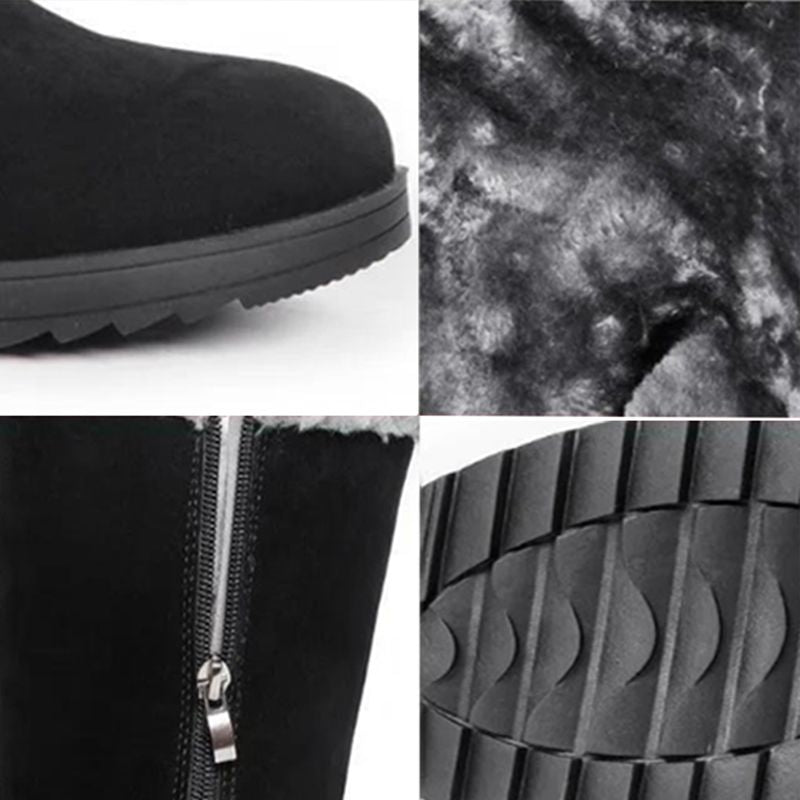 【🔥Prix le plus bas du jour】 Bottes de neige thermiques décontractées en peluche pour femme.