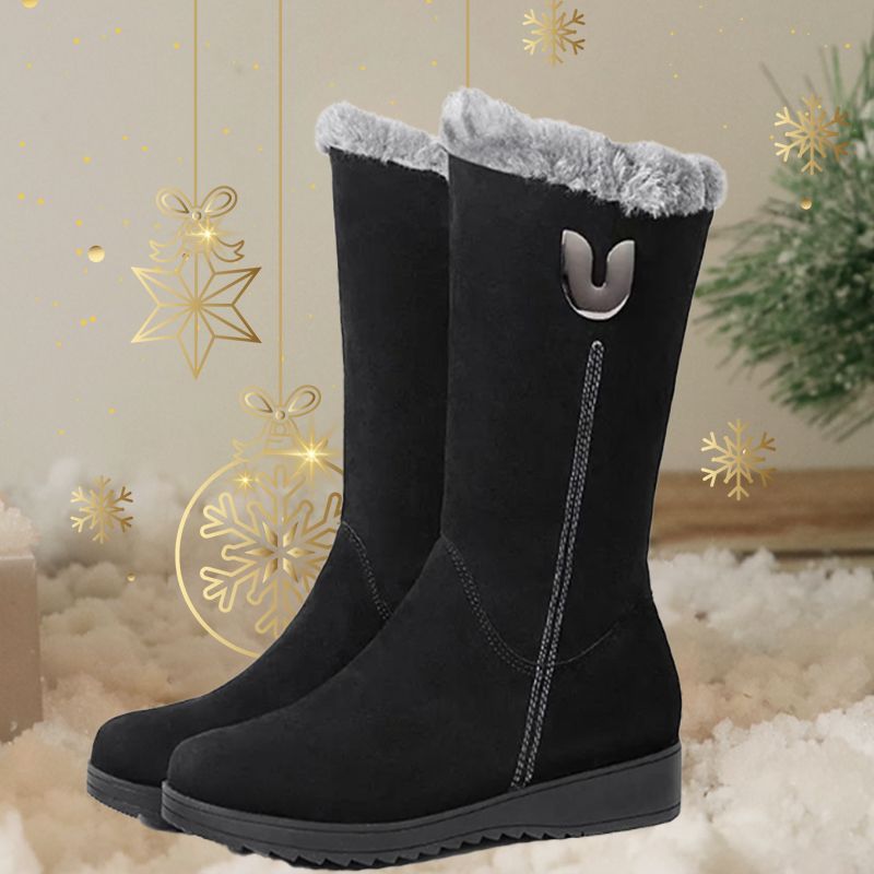 【🔥Prix le plus bas du jour】 Bottes de neige thermiques décontractées en peluche pour femme.