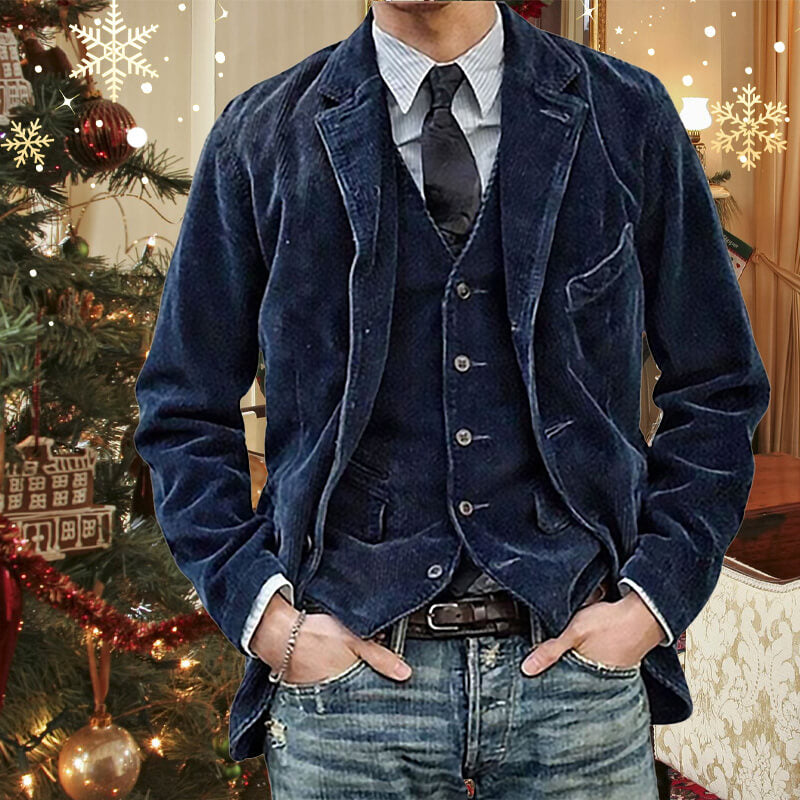Blazer en velours côtelé pour homme de l’hiver 2026【Acheter 2 livraison gratuite】