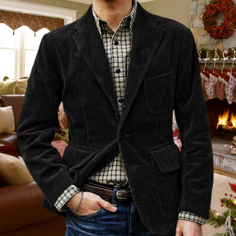 Blazer en velours côtelé pour homme de l’hiver 2026【Acheter 2 livraison gratuite】