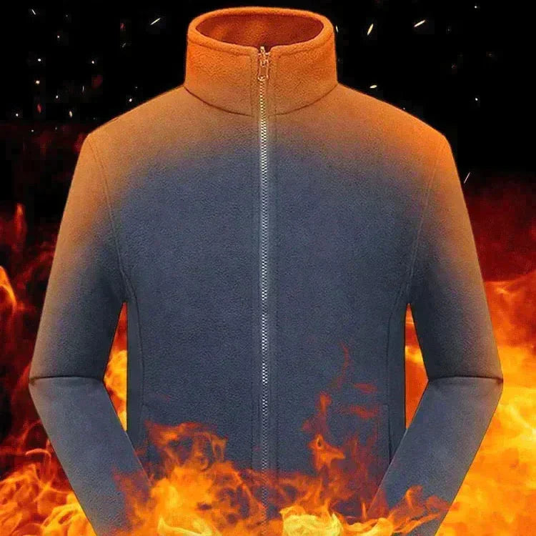 🎁Veste chaude rembourrée double couche unisexe